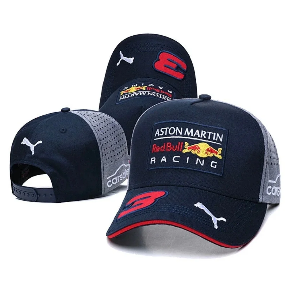 Puma Aston Martin Red Bull Racing Daniel Ricciardo 3 Hat Navy Blue Snapback Cap